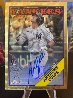 🔥🔥🔥1/1 ANTHONY VOLPE 2023 Topps '88 Auto Platnium Superfractor