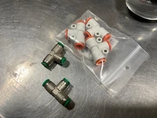 Push To Connect Air Fittings Tube  Pack of 5 NEW