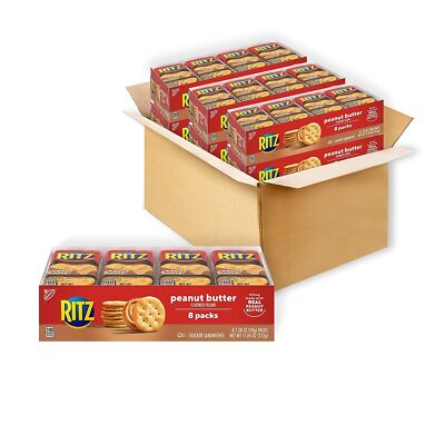 Ritz Peanut Butter Sandwich Crackers 48 Snack Packs Portable Snack Packs