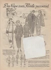 Cape to match dress, cashmere blouses and blouse skirts, Art Deco, 1924