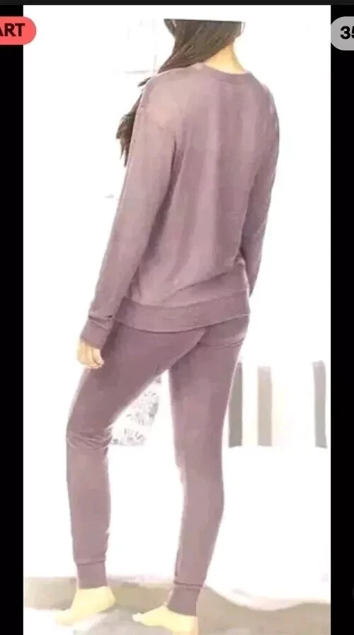 Nuevo sin etiquetas Conjunto de pijama jersey súper suave rosa talla S Honeydew para mujer $65 EE088 Foto 2 de 3