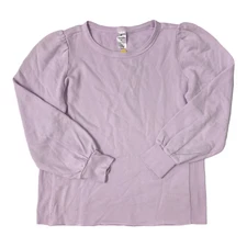 NEW Member's Mark Purple Fashion Puff Sleeve Sweatshirt Women's Medium M