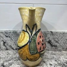 Vintage SANGUINO GM TOLEDO FRUIT SANGRIA JUICE PITCHER Signed 8”