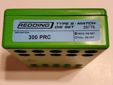 38776 REDDING TYPE-S MATCH BUSHING NECK DIE SET - 300 PRC - BRAND NEW