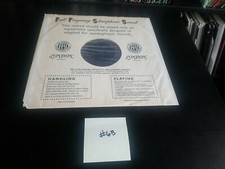 Vintage London/ FFRR 12" Inner Record sleeve Made In England R.S  8B
