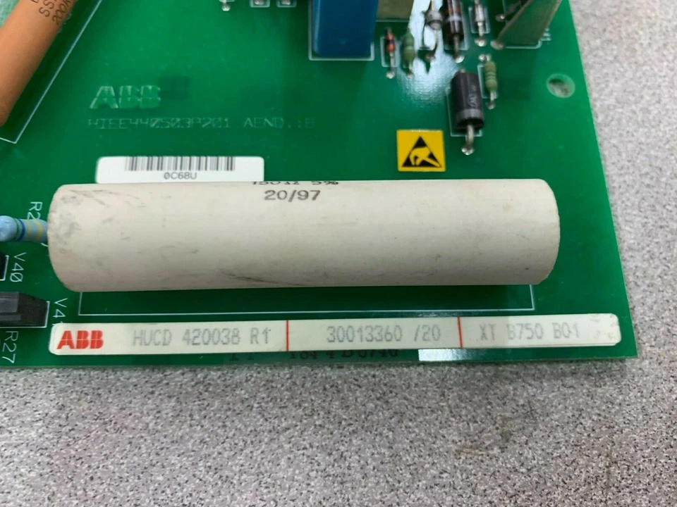 USED ABB HIEE440503P201 CIRCUIT BOARD HUCD 420038 R1 XT B750 B01 - Image 2 of 4