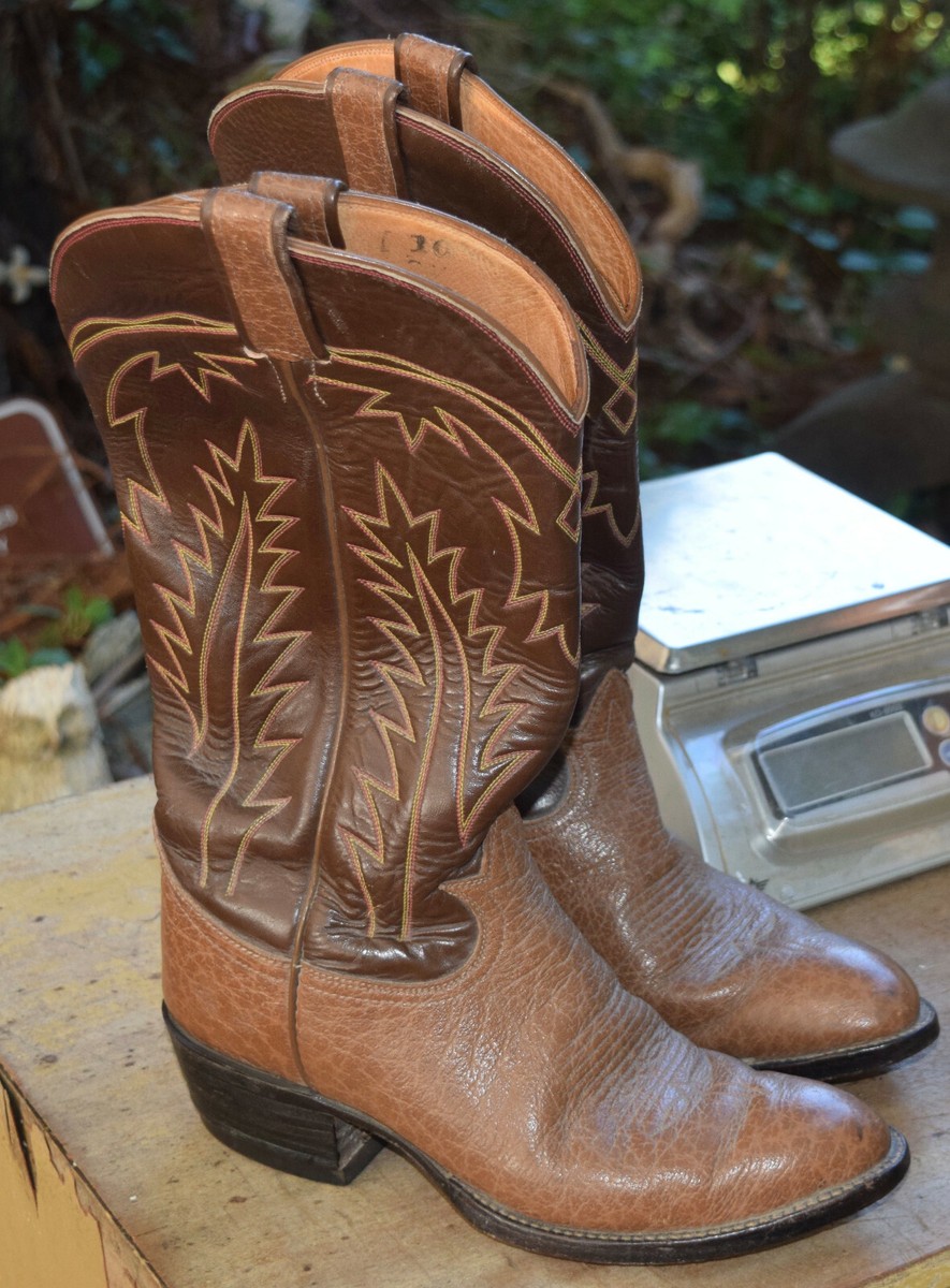 靴 TONY LAMA western boots 7 1/2EE TONY LAMA Cowboy Western Boots Camel Brown Leather