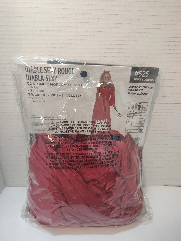 Disfraz de Halloween Suit Yourself Red Hot Devil para mujer talla hasta 8 NUEVO Foto 2 de 4