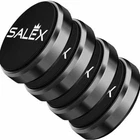 Black Magnetic Mounts. ABS Flat Cell Phone Holders for Car, Wall, Mirror. 4 Pack