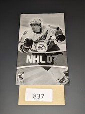 NHL 07 Sony PlayStation 2, 2006 MANUAL ONLY