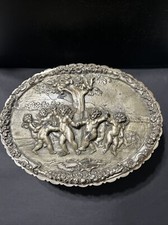 Beatiful Victorian Art Novea Italy Metal Jewelry Box Collectors Item