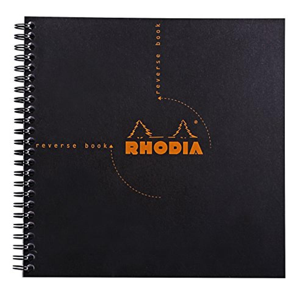(TG. 210x210) Rhodia 193609C Quaderno, Nero - NUOVO