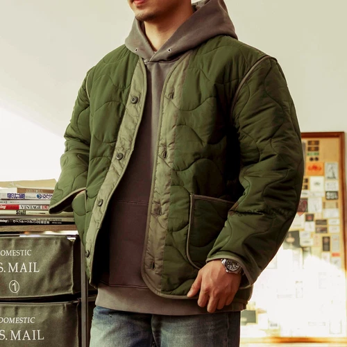 Chaqueta Forradora Red Tornado M-65 Invierno Para Hombre Abrigo Acolchado Verde Ejército - Imagen 2 de 19
