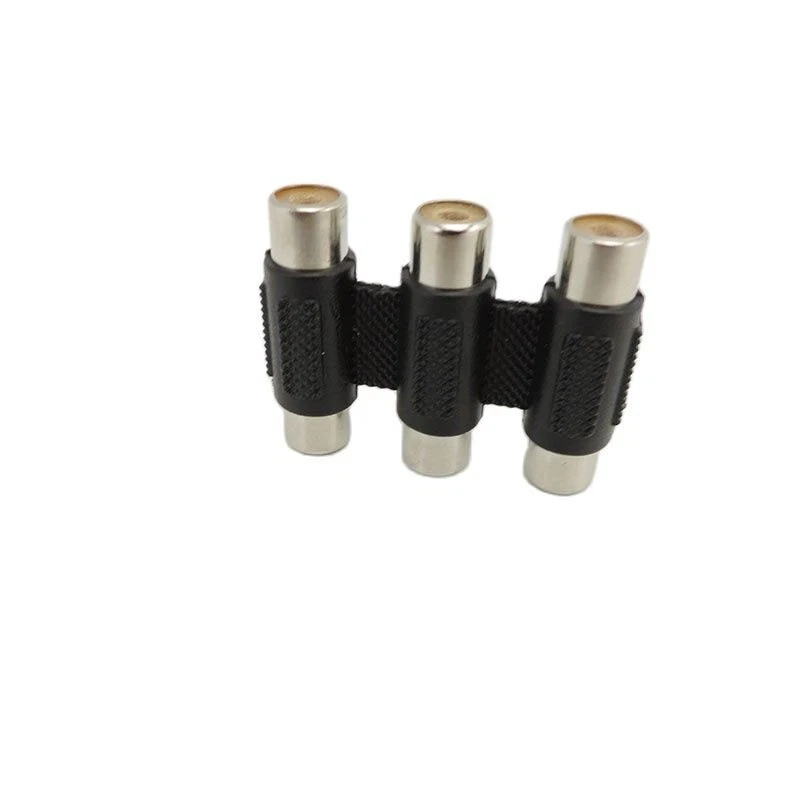 2x RCA Male female to 2rca 3rca male Female Connector Splitter Adapter Video - Image 4 of 4