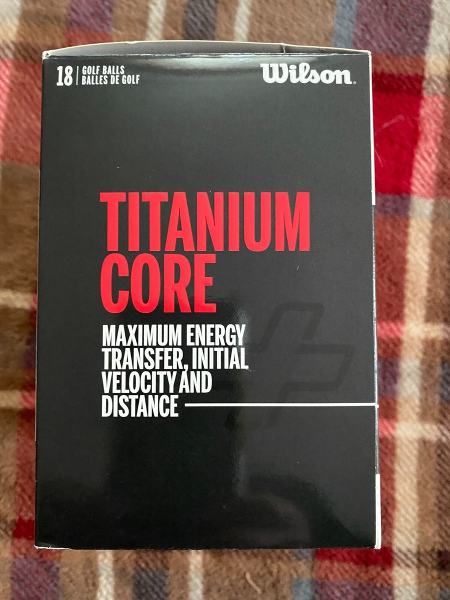 Wilson Titanium Core+Plus Distance Golf Balls 18 Pack 
