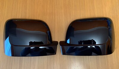 GLOSS BLACK WING MIRROR COVERS FITS NISSAN NV300 2014-2021 VAN ACENTA TEKNA