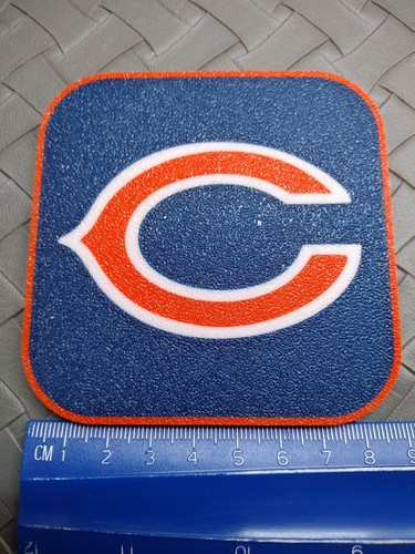 CHICAGO BEARS NFL DRINK COASTERS FOOTBALL 3.5" 0.2" SET 4 HEAT RESISTANT BAR - Picture 4 of 8