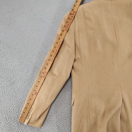 Ralph Lauren Jacket Mens 42L Tan Camel Hair Single Breasted Notch Lapel Blazer - Picture 11 of 24