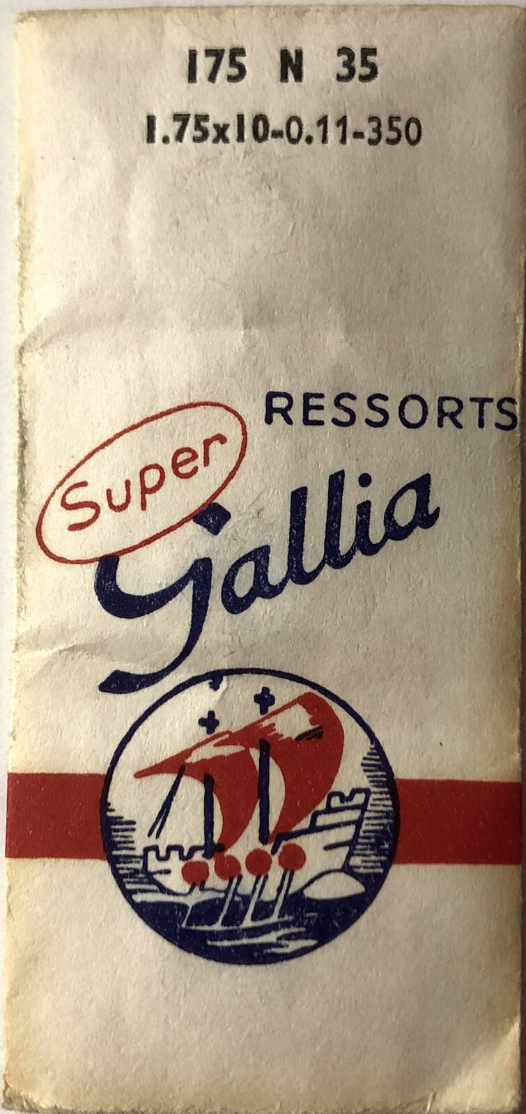 1.75x0.11mm Ø10 Mainspring for Watch Movement 350 175 N 35