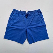 Gap Men Shorts Size XL 8" Inseam Pull On Drawstring Elastic Waist Navy Blue NEW