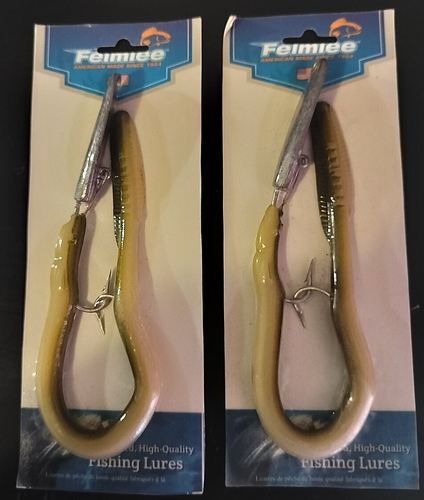 Lot of 2* FELMLEE 11” Rigged EEL LURES *FAST FREE SHIPPING!!!