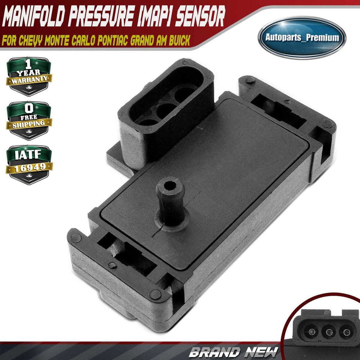 KEJSTED MAP Sensor 213-796 – Compatible With Chevy, Buick, GMC, Cadillac, Pontiac & More (Replaces 16187556, 12614973) - View #6