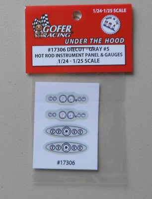 カーズ Gofer Racing 17306 Hot Rod Instrument Panel 1/25 1/24 Scale