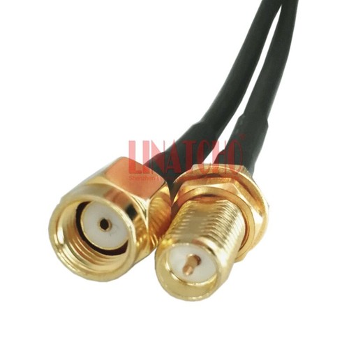 4 metros RG174 antena coaxial RP sma macho a RP sma hembra WIFI cable pigtail - Imagen 2 de 11