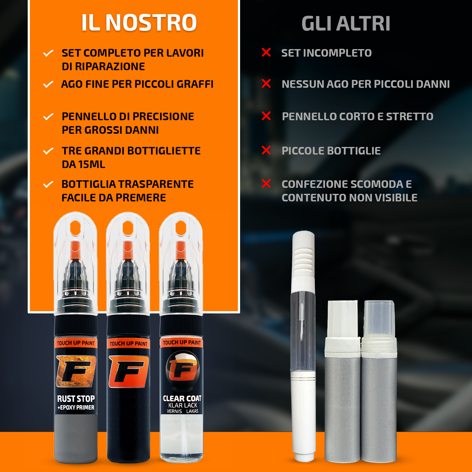 Kit riparazione vernice auto per FORD LNSEWHA SOLAR SILVER Vernice