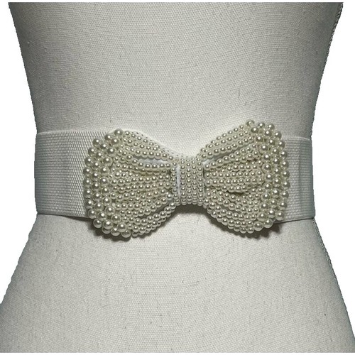 Wolford Fatal Elastic Belt Size Large In White New On Box  display picture 2