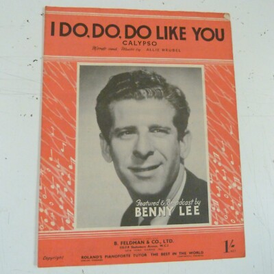 song sheet I DO DO DO LIKE YOU Benny Lee 1947
