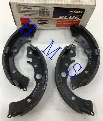 MIDAS PLUS UP546 REAR BRAKE DRUM SHOE SET FITS HONDA CIVIC, CIVIC DEL SOL, CRX