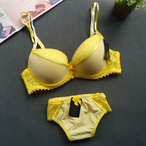 Women's Comfortable Push Up Embroidery Lace Bra and Panty Set Plus Size 34-44 - Picture 4 of 39
