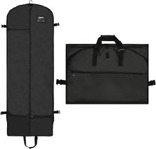 Garment Bags for Travel,60"Extra Long Garment Bags with 7 Pockets,Garment Bag