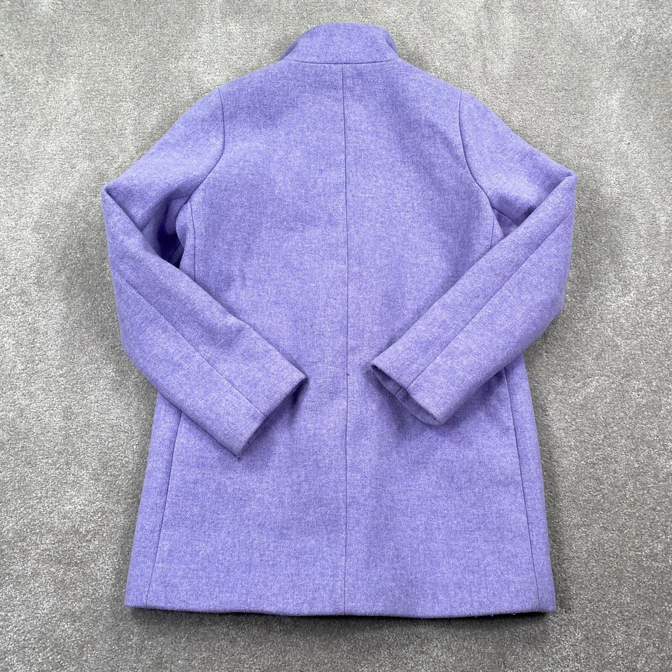 J. Abrigo Crew Factory Jacinto Lila Púrpura City Cocoon Mujer Talla 6 Manga Larga Foto 2 de 4