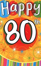 Happy 80TH BIRTHDAY Card FOR 80 YEAR OLD, Better World by Stockwell Greetings   