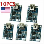 10Pcs 5V Charging Board MINI USB 1A 18650 TP4056 Lithium Battery Charger Module