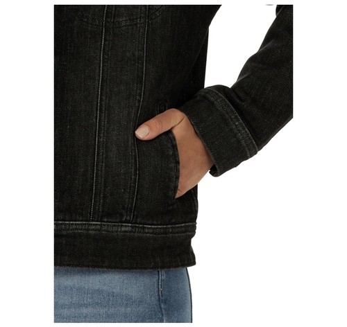 Lee Heritage denim jean jacket NWT womens L large Black - Picture 4 of 5