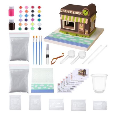 DIY Plaster Painting Coffee Shop Kit - Paint & Create Freely, All-Inclusive C...