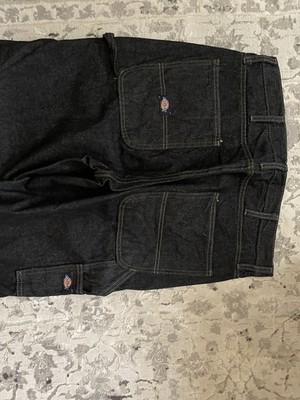 Vintage 90s Dickies Cholo Skater Wide Leg Baggy Dark Wash Pants