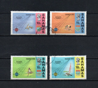 Briefmarken Satz Bahamas 1972 gest. s. Scan