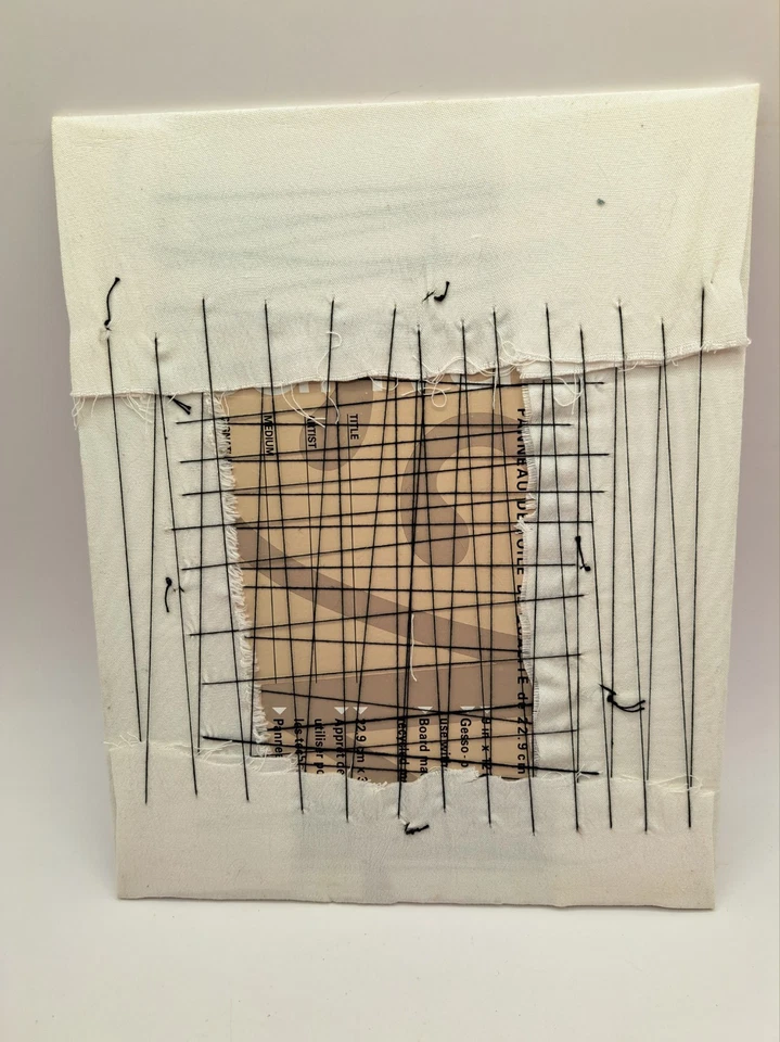 Arte cosido a punta de aguja bordado a mano de Jesús Misericordioso de colección 8"x10" sin marco Foto 2 de 4