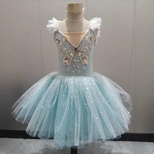 Dress Ballet Tutu Dance Wear Party Kids Stage Costumes Performance Leotards Girl