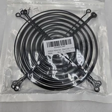 HiQltyla 140mm Fan Grill Guard Metal Black with Screws - 4 Pack