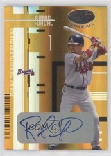 2005 Leaf Certified Materials Mirror Gold Signatures 5/25 Rafael Furcal Auto s7f