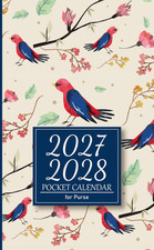 Pocket Calendar 2027-2028 for Purse: 2 Year Planner from January to December, wi