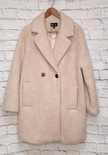 ZARA TRF Collection Blush Pink Wool Trench Co...