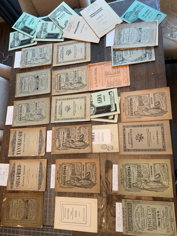 Antique Opera Libretto Books