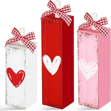 Valentine's Day Decorations for Home Valentines Table Block Sign Valentine Tiere