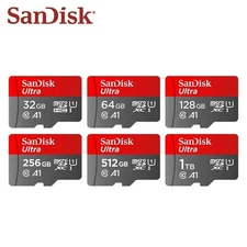 Sandisk Micro SD 128GB A1 Class 10 32GB 64GB Memory Card